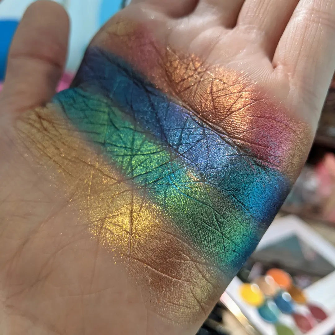 Bard eyeshadow palette by Fantasy cosmetics swatches