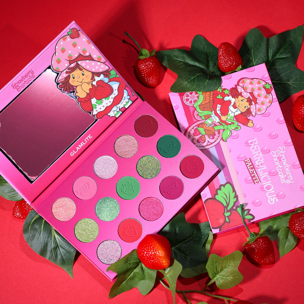 Strawberry Shortcake x Glamlite "Berrylicious" palette