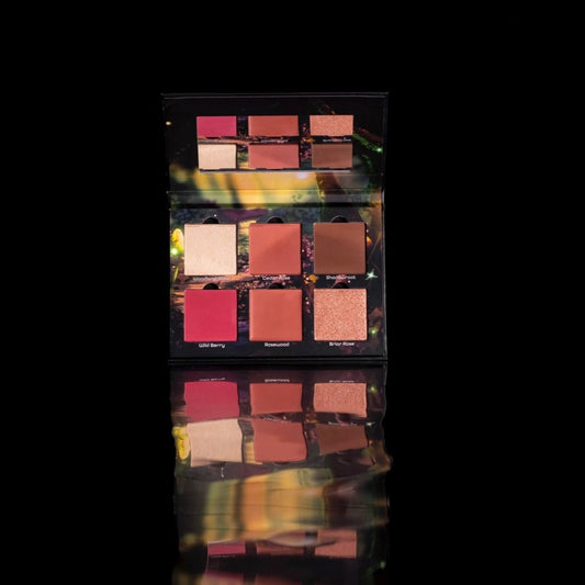 Whispering Woods blush & highlight palette