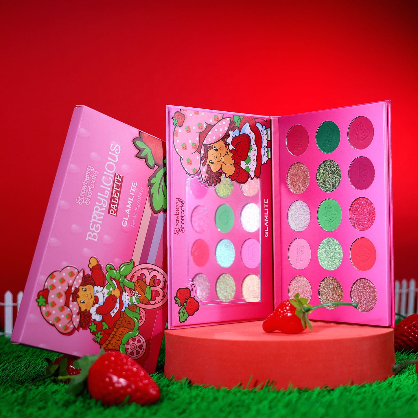 Strawberry Shortcake x Glamlite "Berrylicious" palette