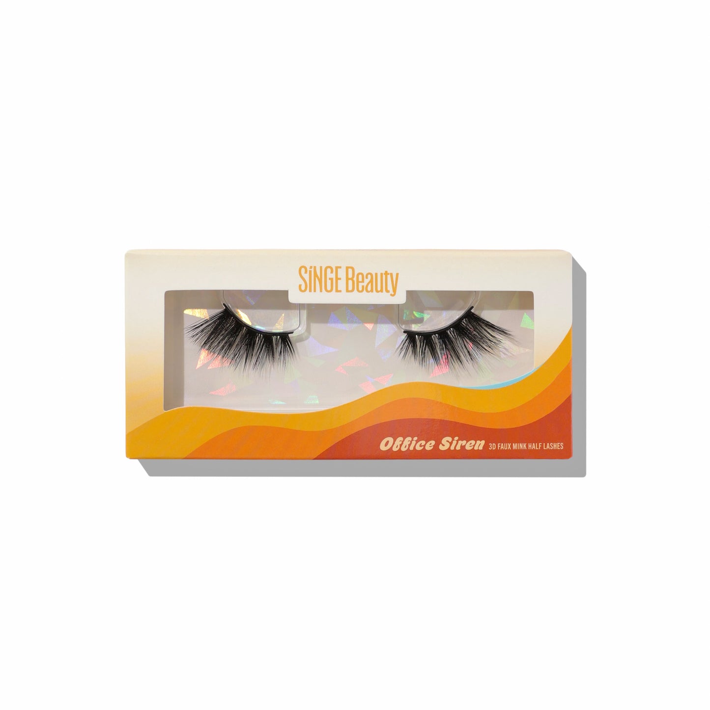 Office Siren half lashes: dramatic volume with criss-crossed flared faux mink fibers
