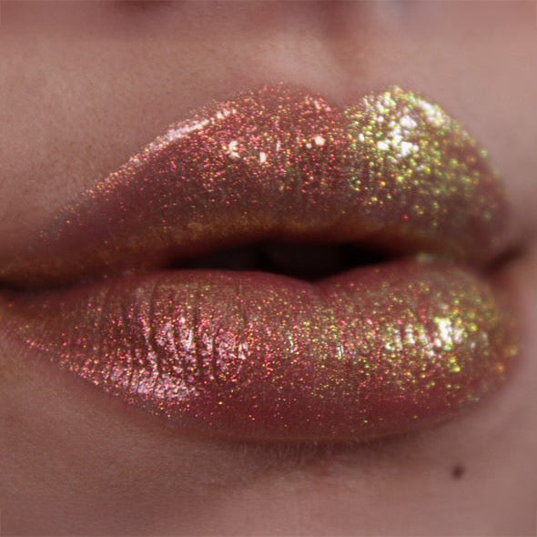 Green Goddess multichrome lip dewy gloss