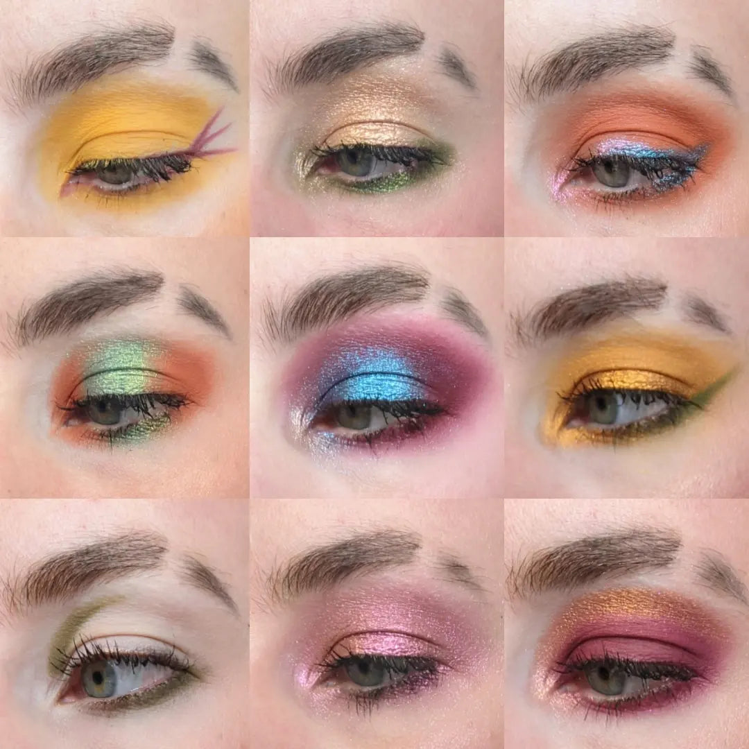 Bard eyeshadow palette by Fantasy cosmetics swatches