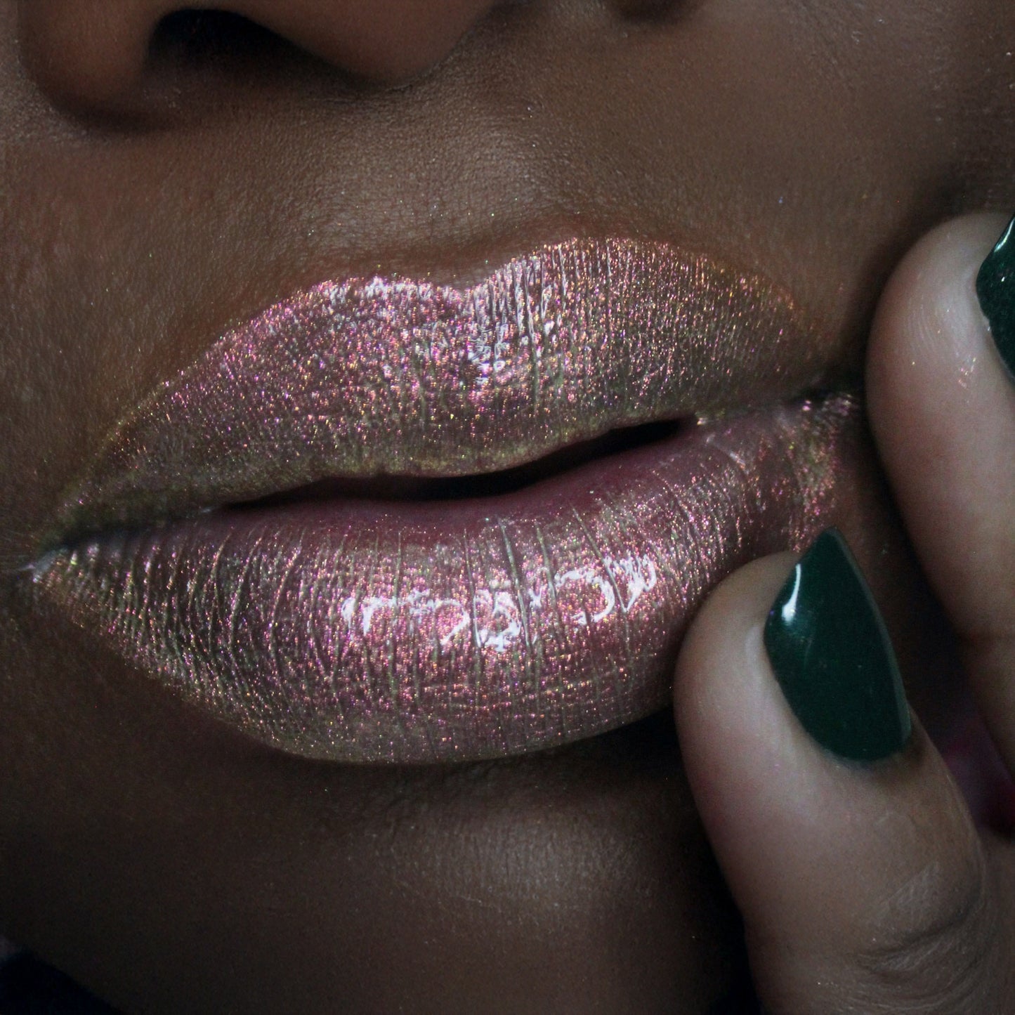 Green Goddess multichrome lip dewy gloss