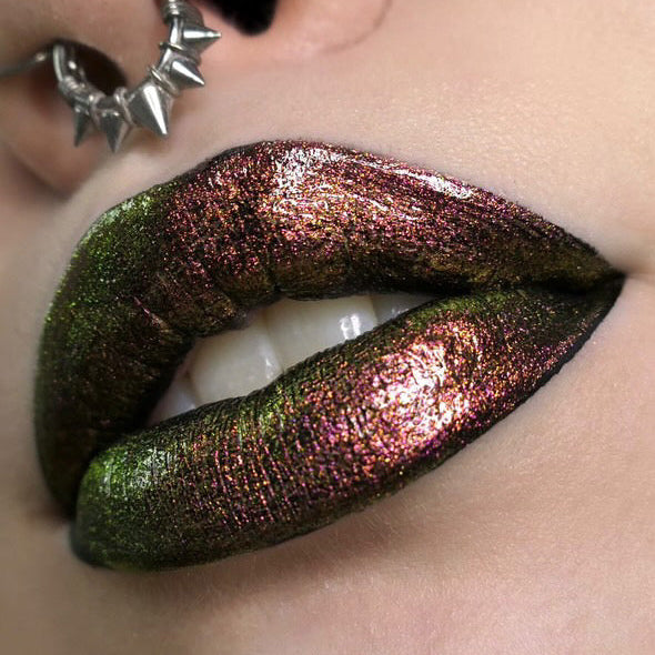Green Goddess multichrome lip dewy gloss