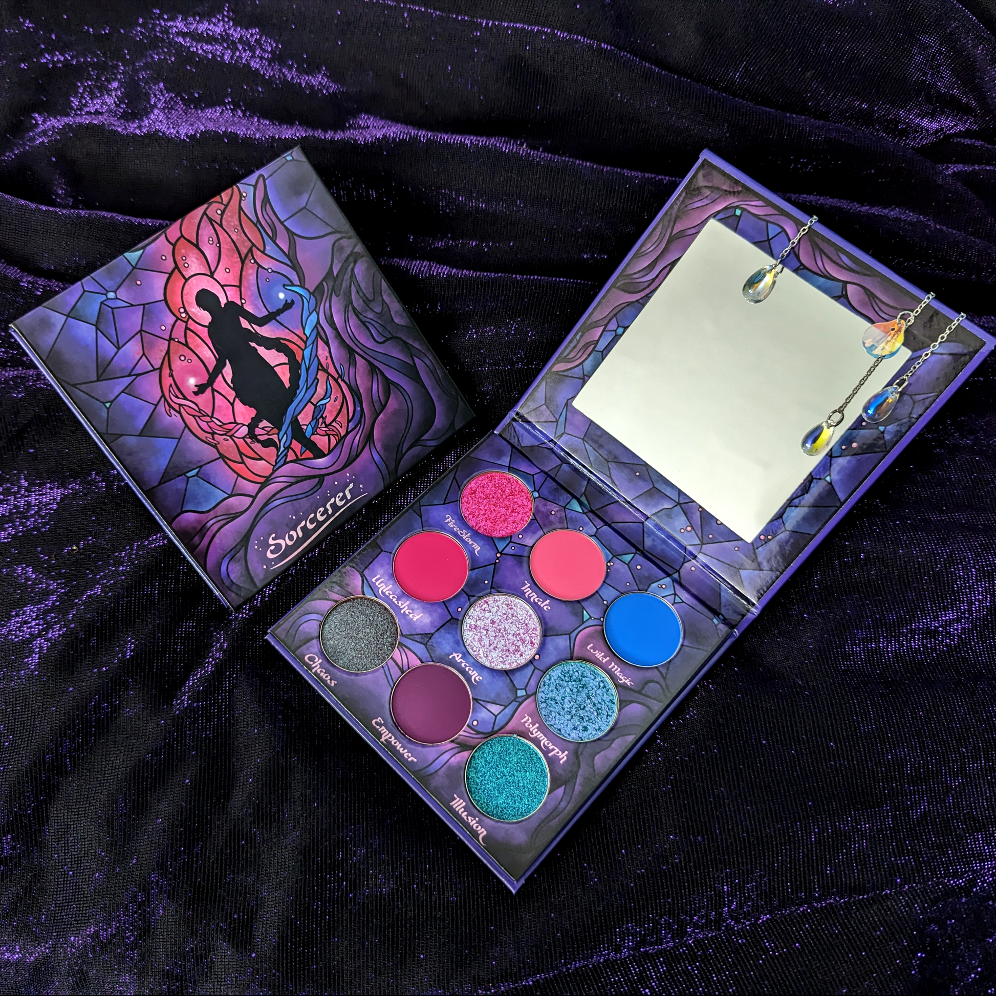 Sorcerer palette swatches by Fantasy Cosmetica