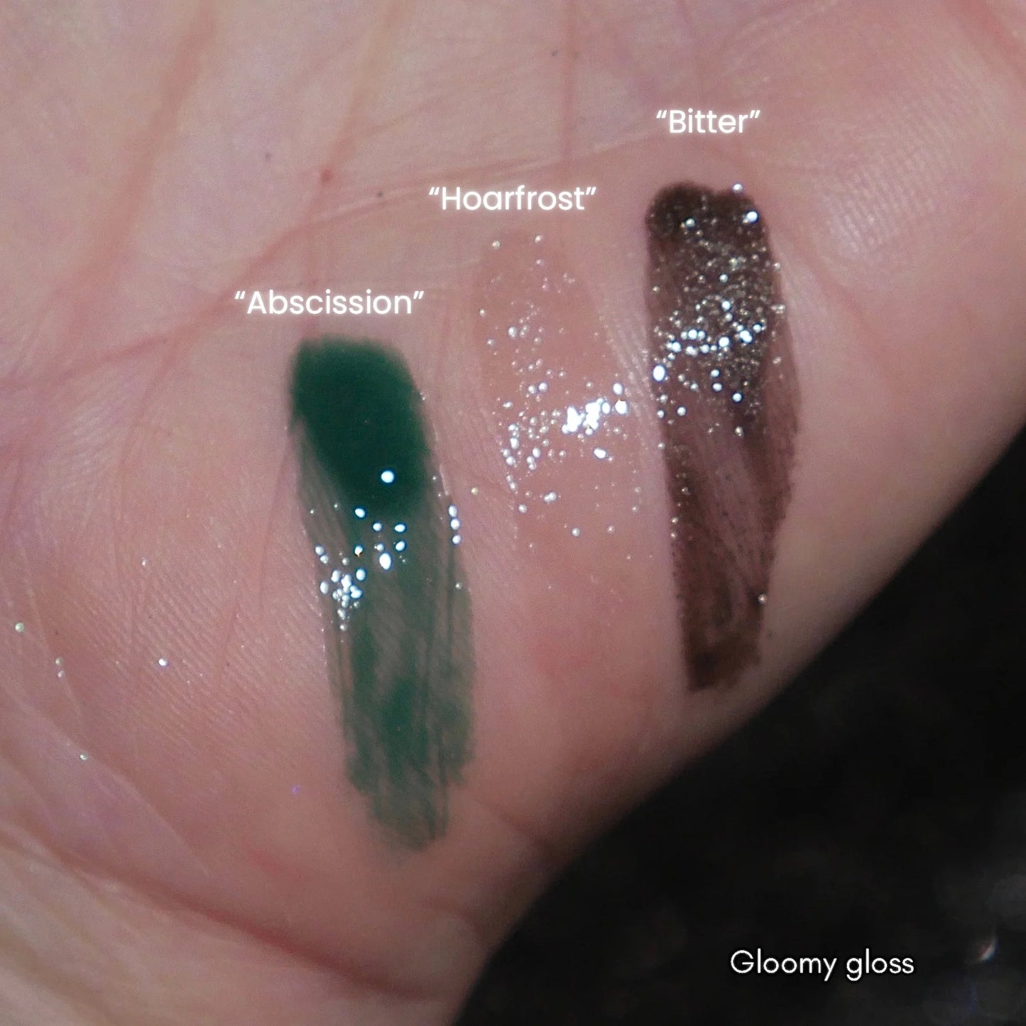 Silver and Cold Melancholy lip mud & Gloomy lip gloss