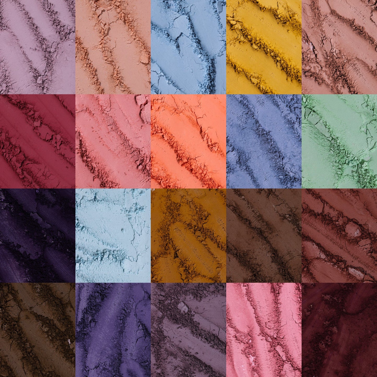 Macro texture close-up of the Fauna matte shades
