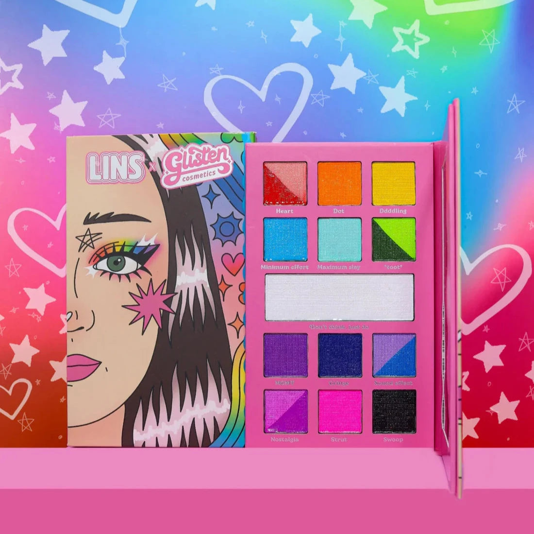 Lins x Glisten single wet liner palette