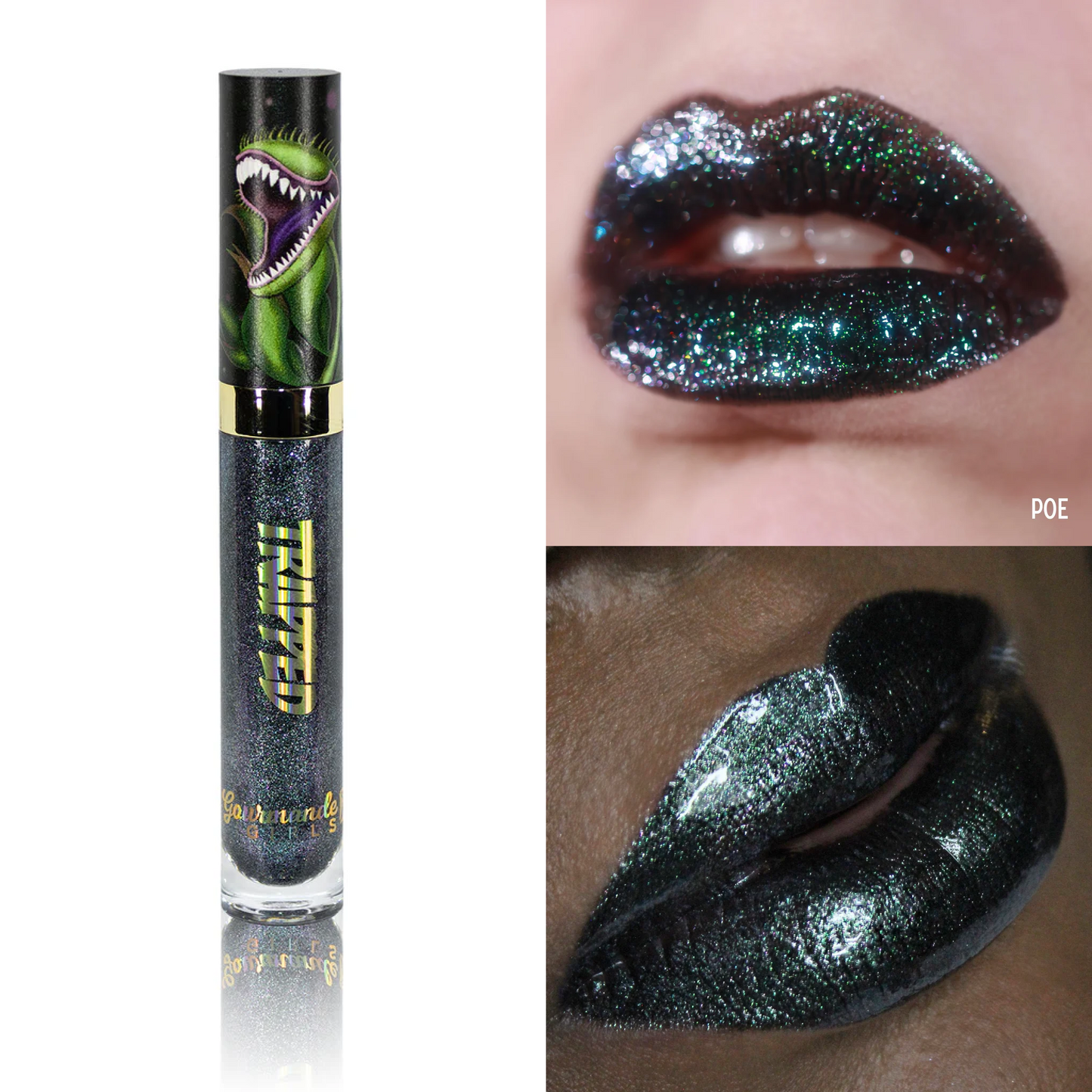 Trapped lip gloss