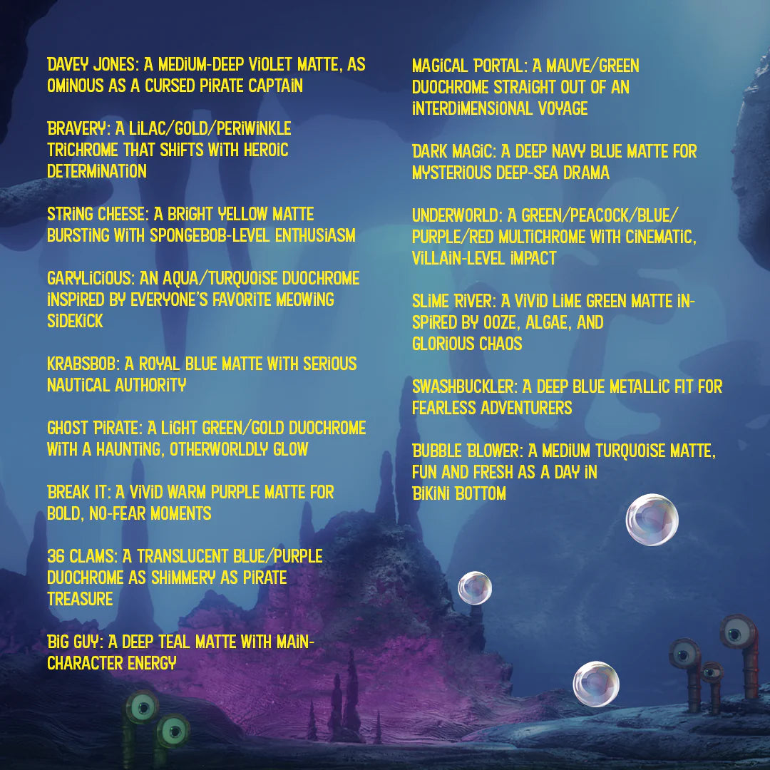 The SpongeBob Movie eyeshadow palette