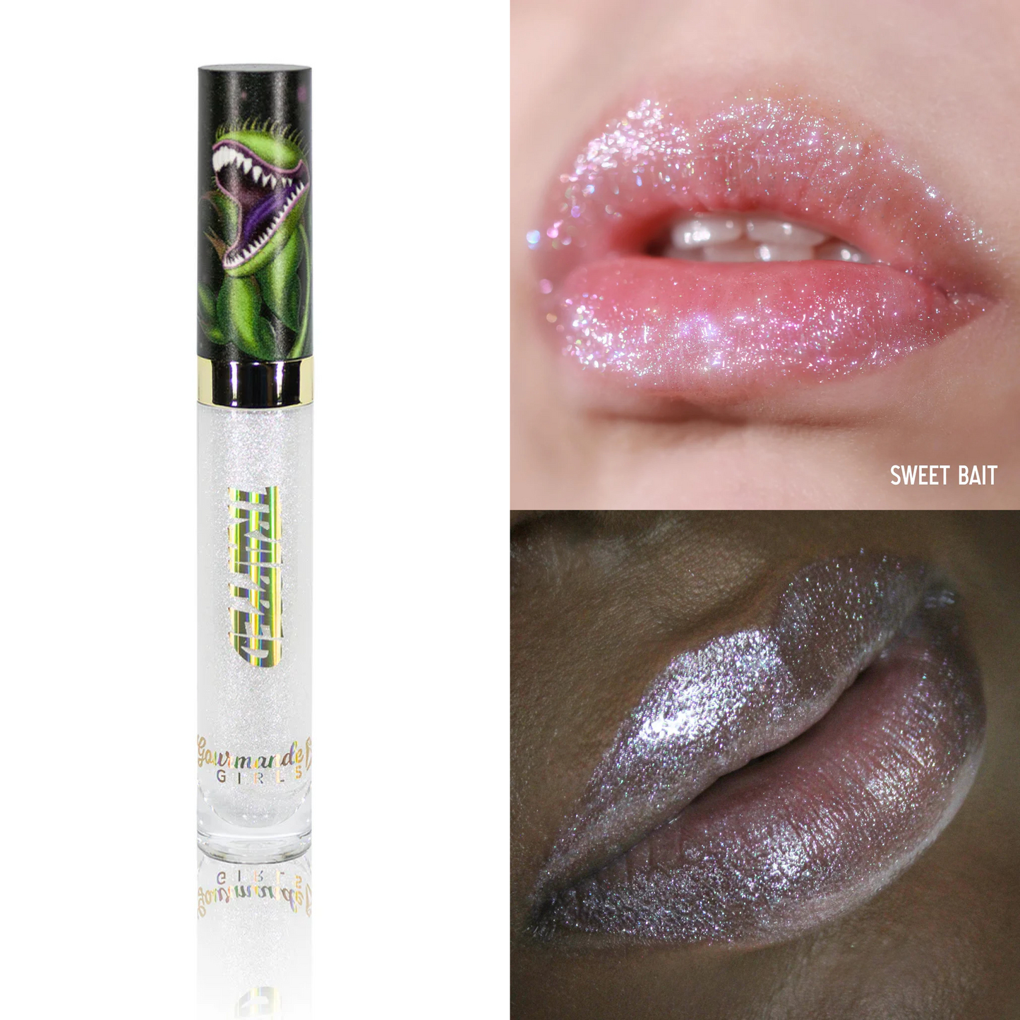 Trapped lip gloss
