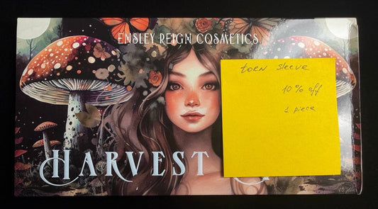 LOT #009 - Harvest Moon eyeshadow palette. Torn sleeve.