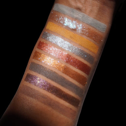 Fighter eyeshadow palette by Fantasy Cosmetica swatches