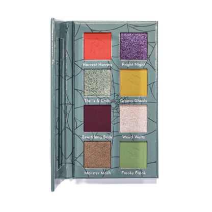 Graveyard Smash eyeshadow palette by Wicked Widow opened