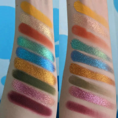 Bard eyeshadow palette by Fantasy cosmetics swatches