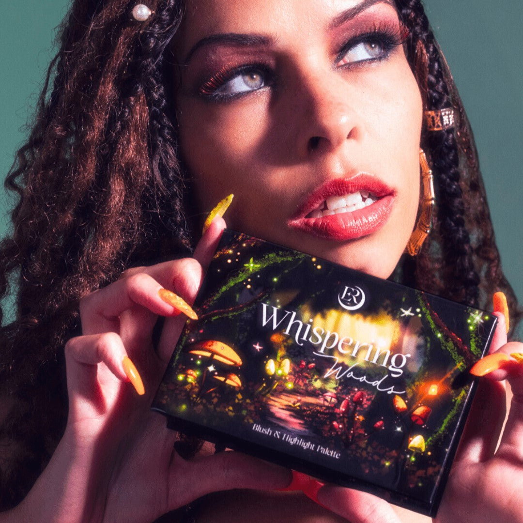 Whispering Woods blush & highlight palette