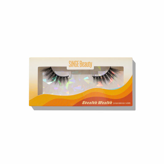 Stealth Wealth half lashes: natural volume, lightly flared faux mink fibers