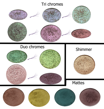 Druid eyeshadow palette colors by Fantasy Cosmetica