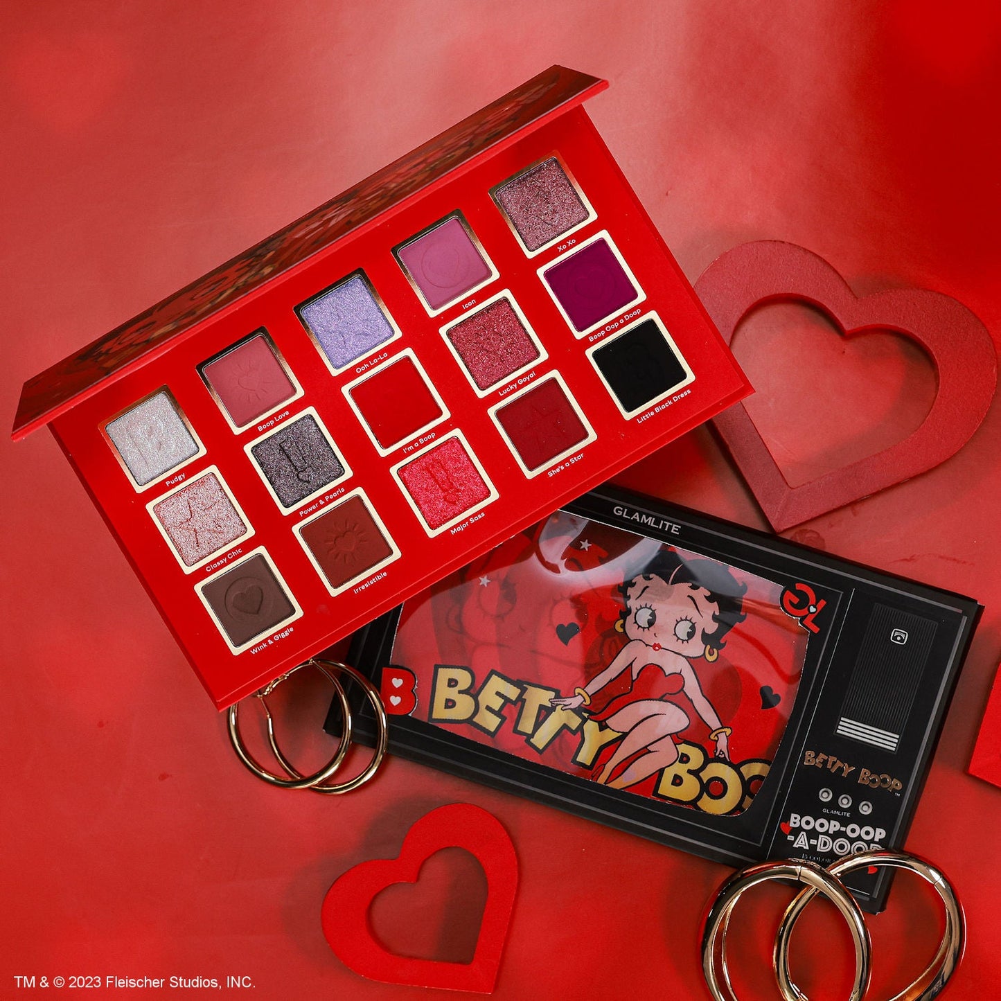 Betty Boop™ x Glamlite eyeshadow palette