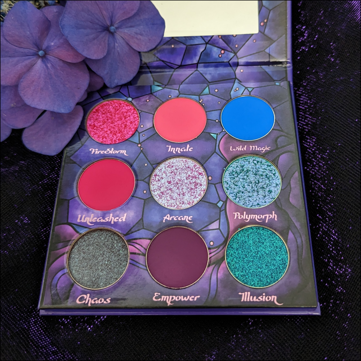 Sorcerer palette opened by Fantasy Cosmetica