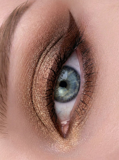 Lunar Spice liquid eyeshadow, warm espresso brown with red warmth