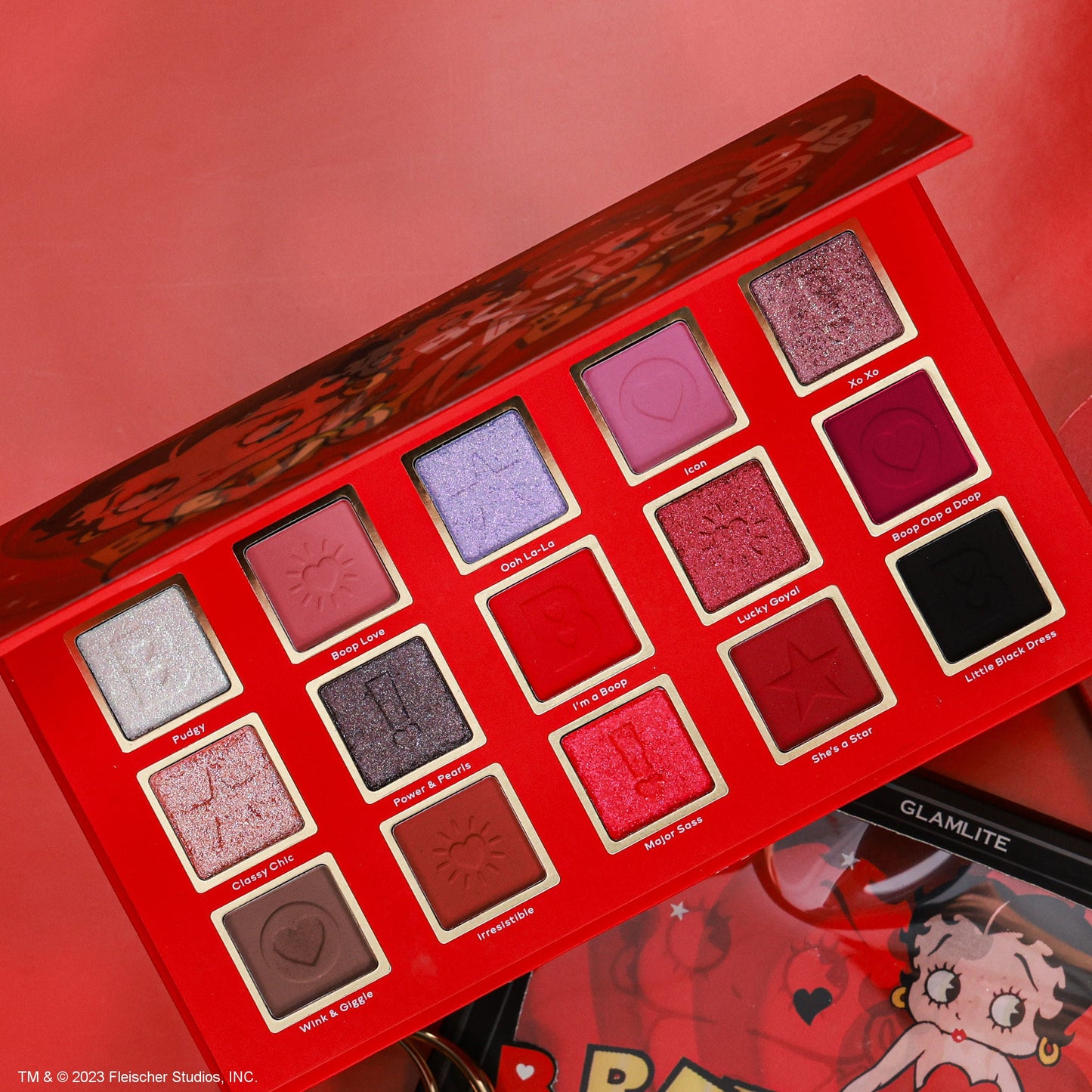 Betty Boop™ x Glamlite eyeshadow palette