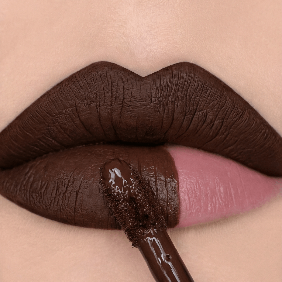 Lunar Spice Shadow Potion paint, brown base liquid eyeshadow by Karla Cosmetics