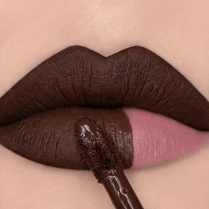 Lunar Spice Shadow Potion paint, brown base liquid eyeshadow by Karla Cosmetics