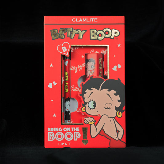 Betty Boop™ x Glamlite "Bring On the Boop" lip kit