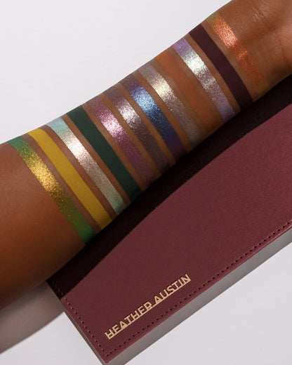 Heather Austin palette swatches by Adept Cosmetics