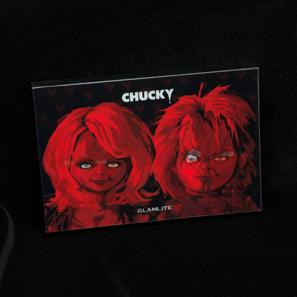 Chucky x Glamlite "Crazy In Love" eyeshadow palette