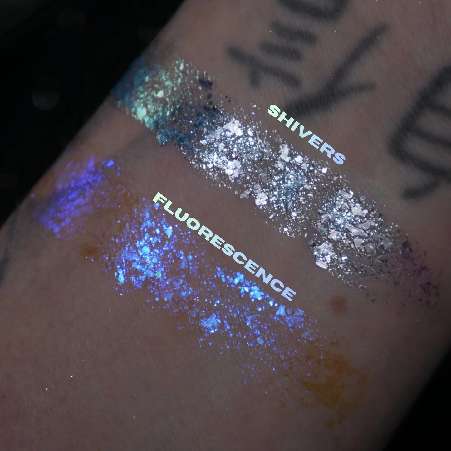 Silver and Cold flakie gels