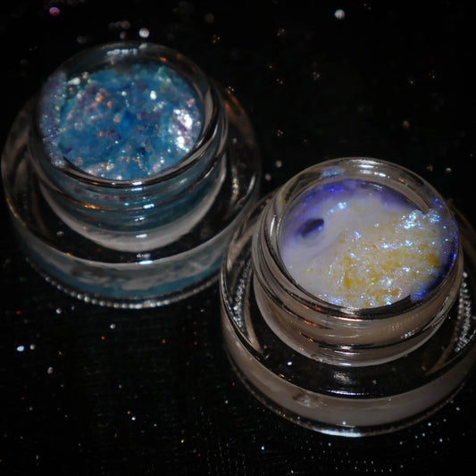 Silver and Cold flakie gels