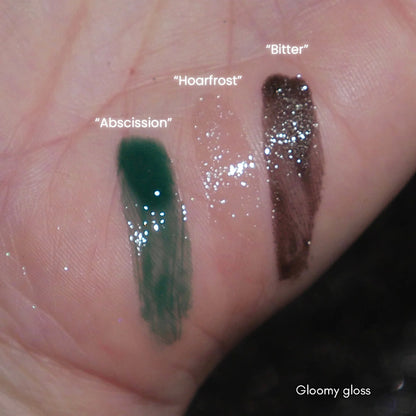 Silver and Cold Melancholy lip mud & Gloomy lip gloss