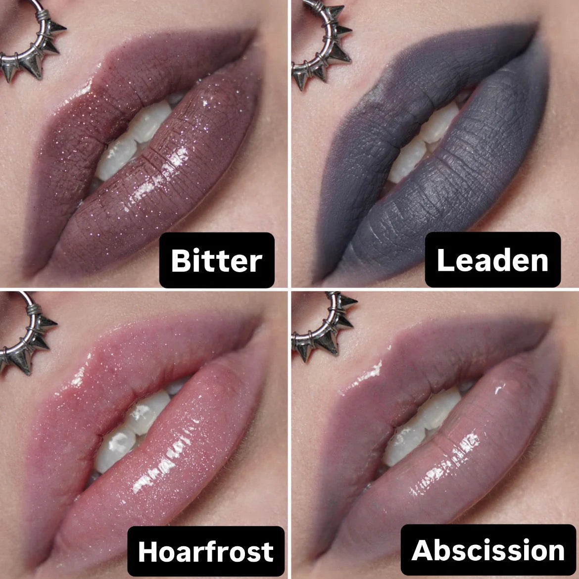 Silver and Cold Melancholy lip mud & Gloomy lip gloss