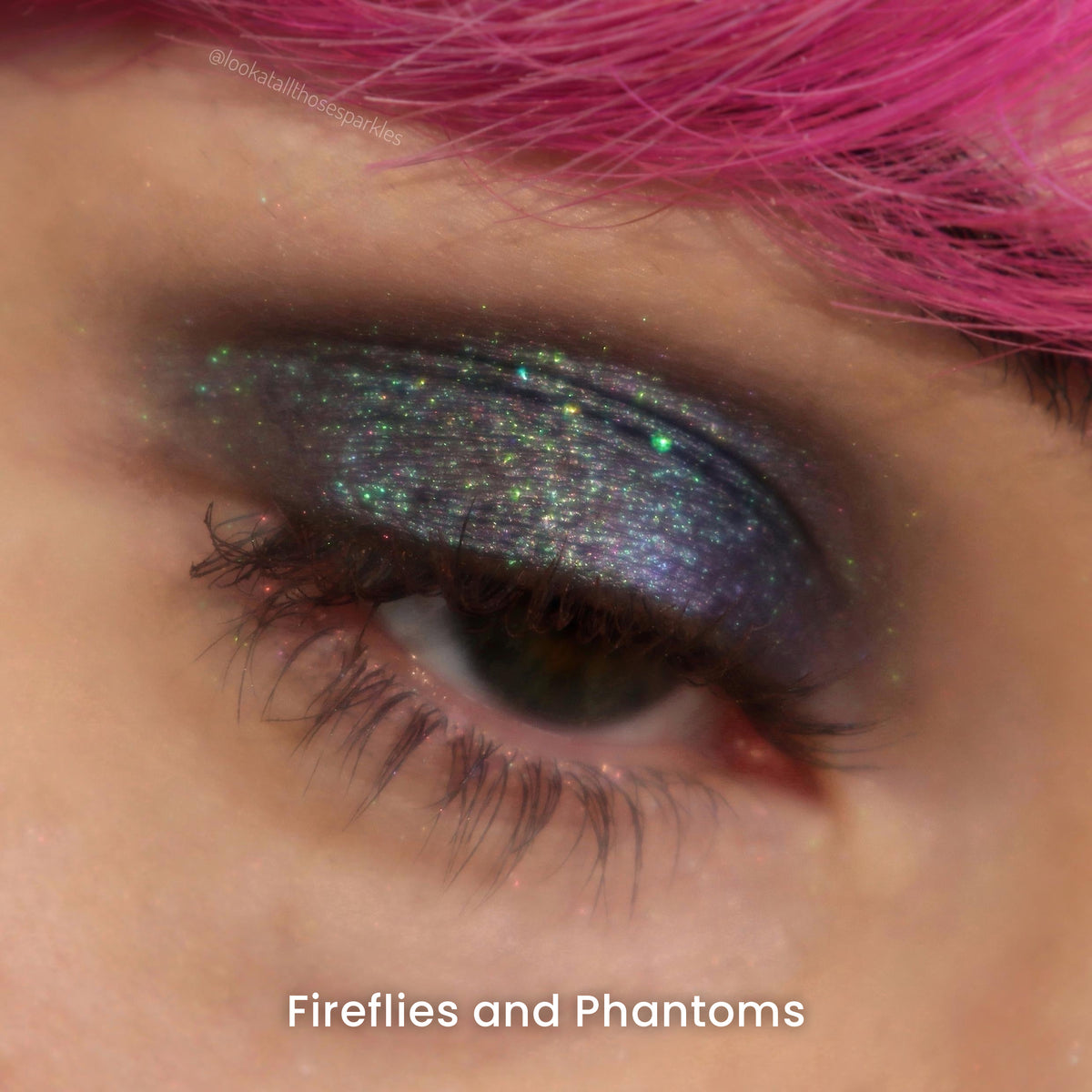 Fireflies and Phantoms worn on the eyelid