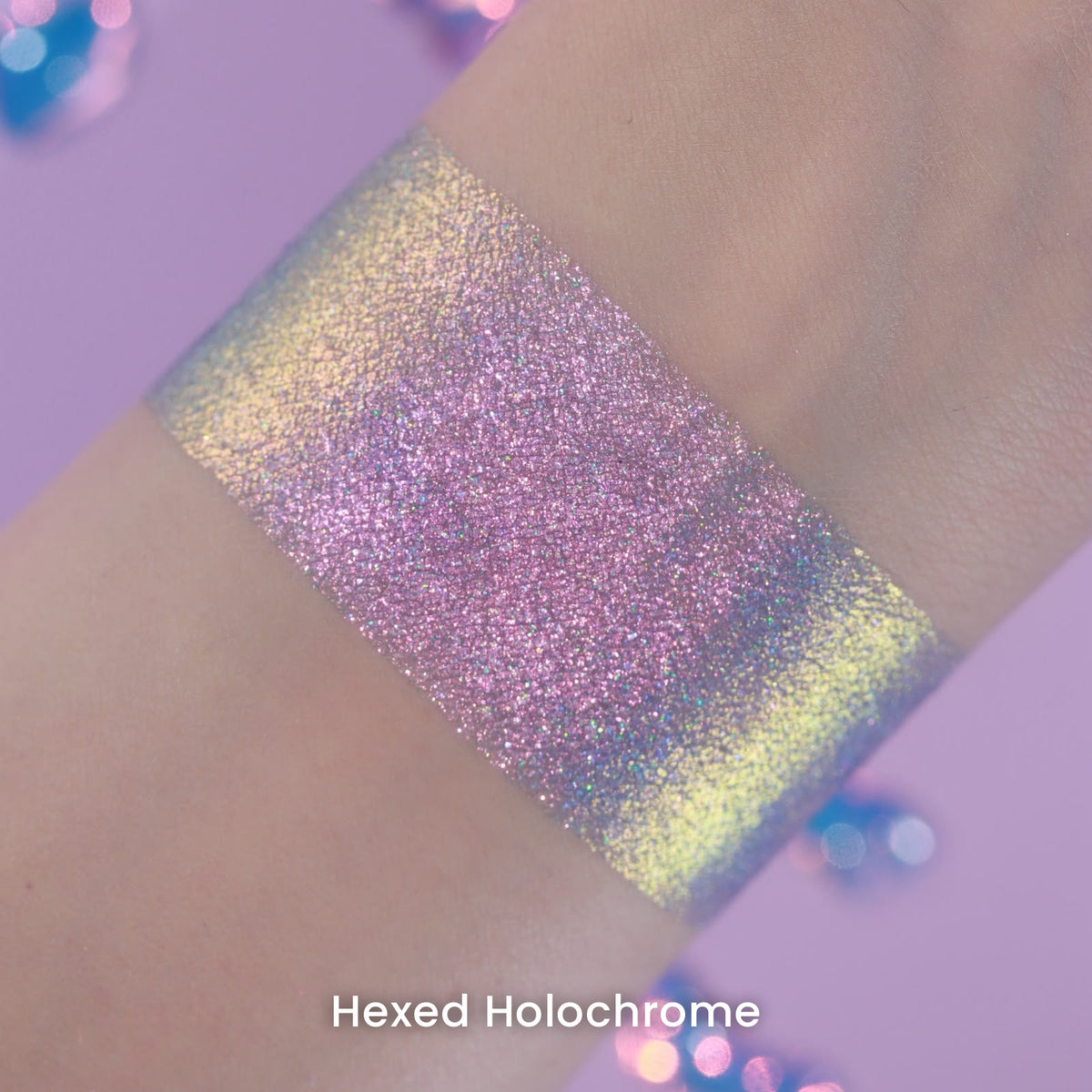 Hexed Holochrome arm swatch on light skin