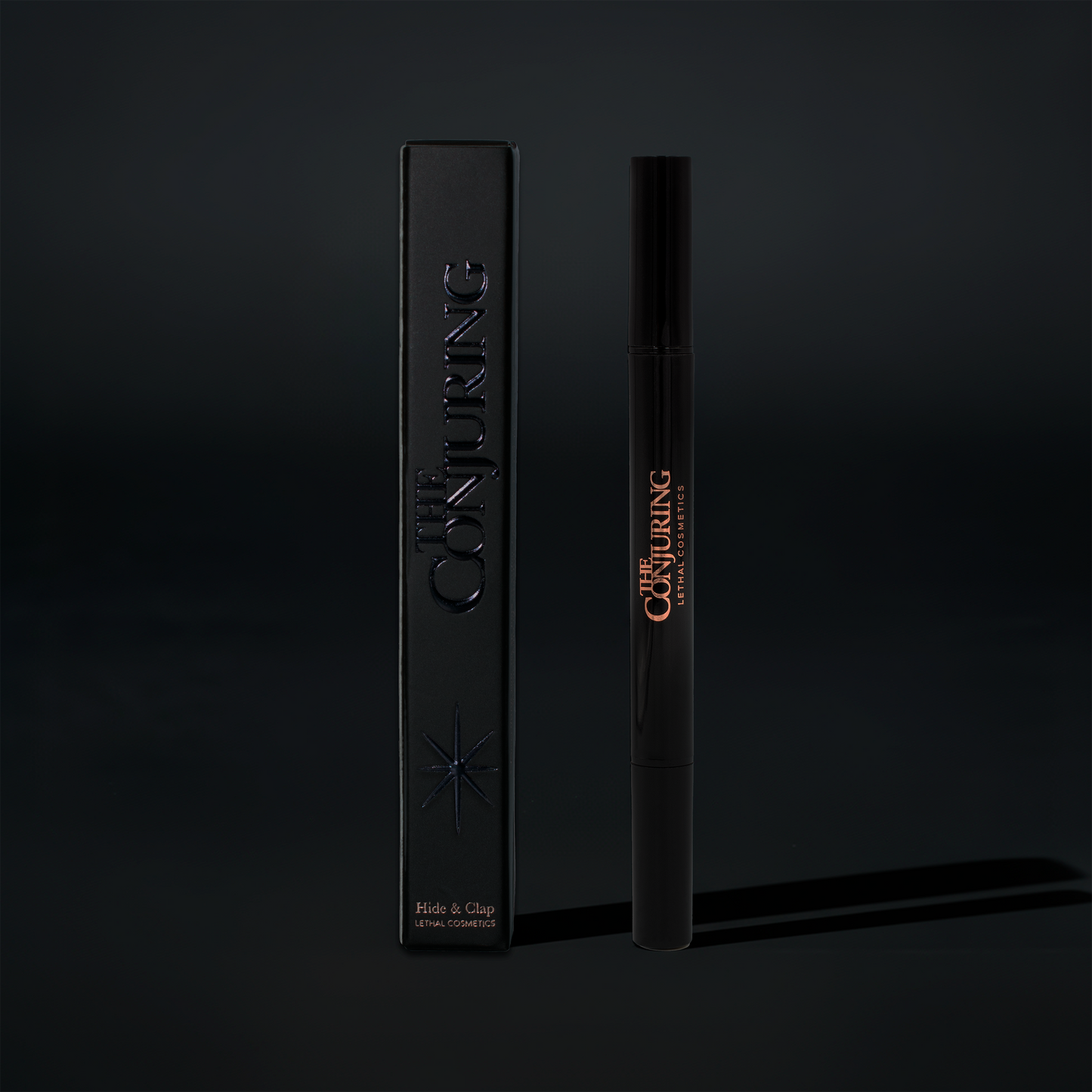 The Conjuring eyeliner pen with a stamp