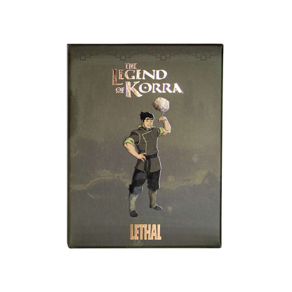 Bolin gua sha box, green Legend of Korra artwork featuring Bolin with the Lethal logo