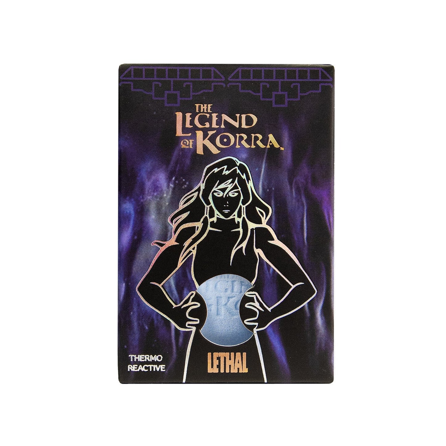 Spirit World sponge box, purple Legend of Korra artwork marked thermo reactive with the Lethal logo