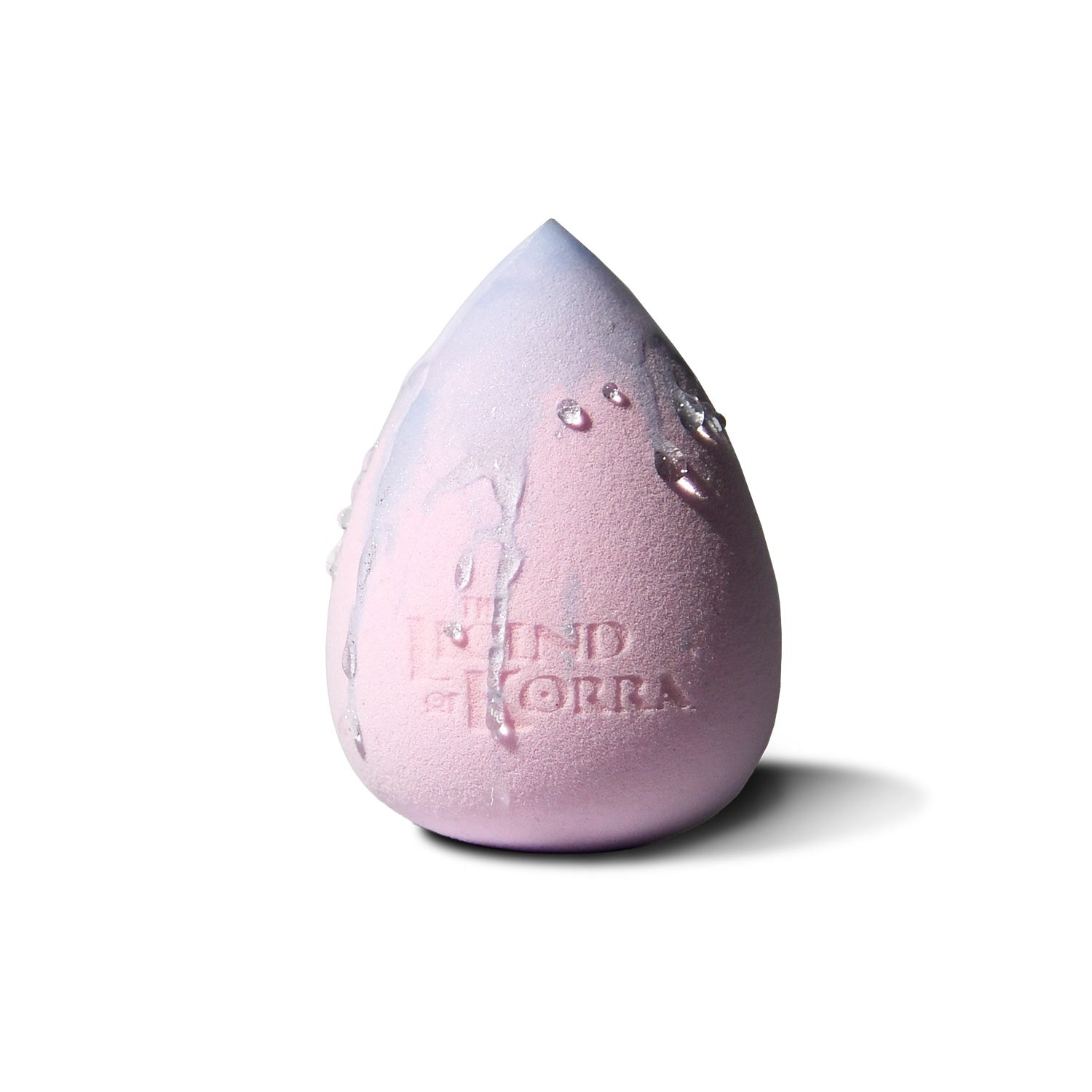 The Spirit World sponge in its warm pink state with water droplets