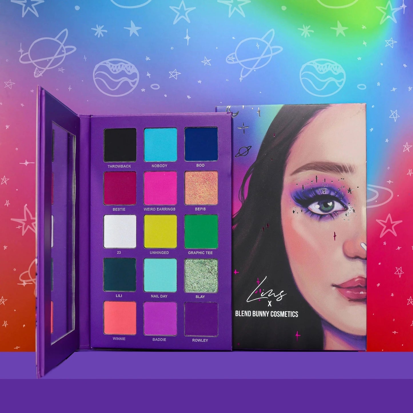 Lins x Blend Bunny single eyeshadow palette