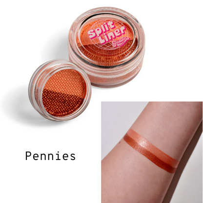 Split metallic liner - eyeliner