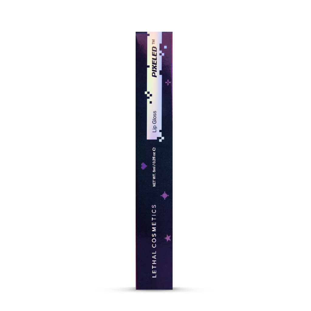 Pixeled lip gloss