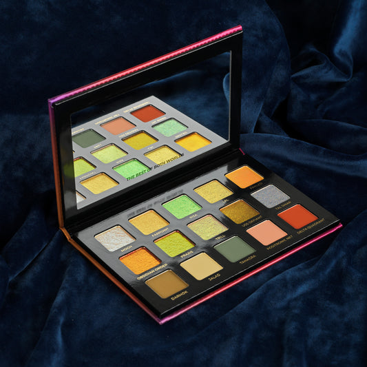 Samarian Sunset palette opened by Adept Cosmetics