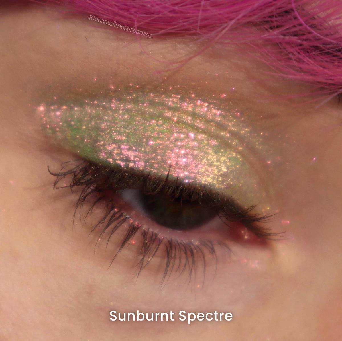 Sunburnt Spectre worn on the eyelid