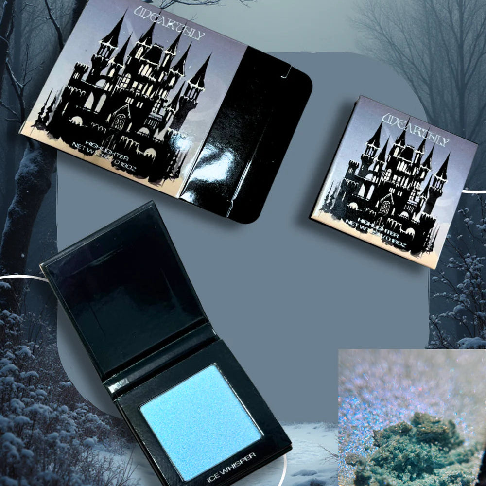 Highlighter with castle design on a snowy background on the cover 