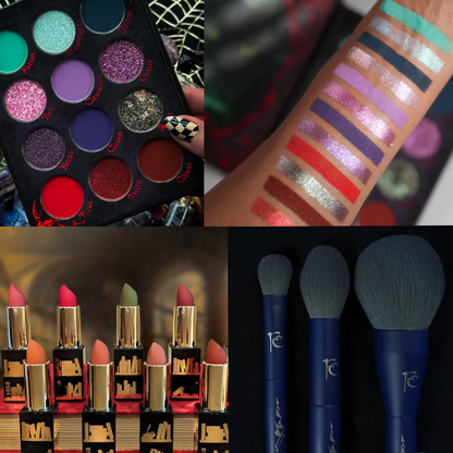 The Witch's Familiar bundle with lipstick and face brush