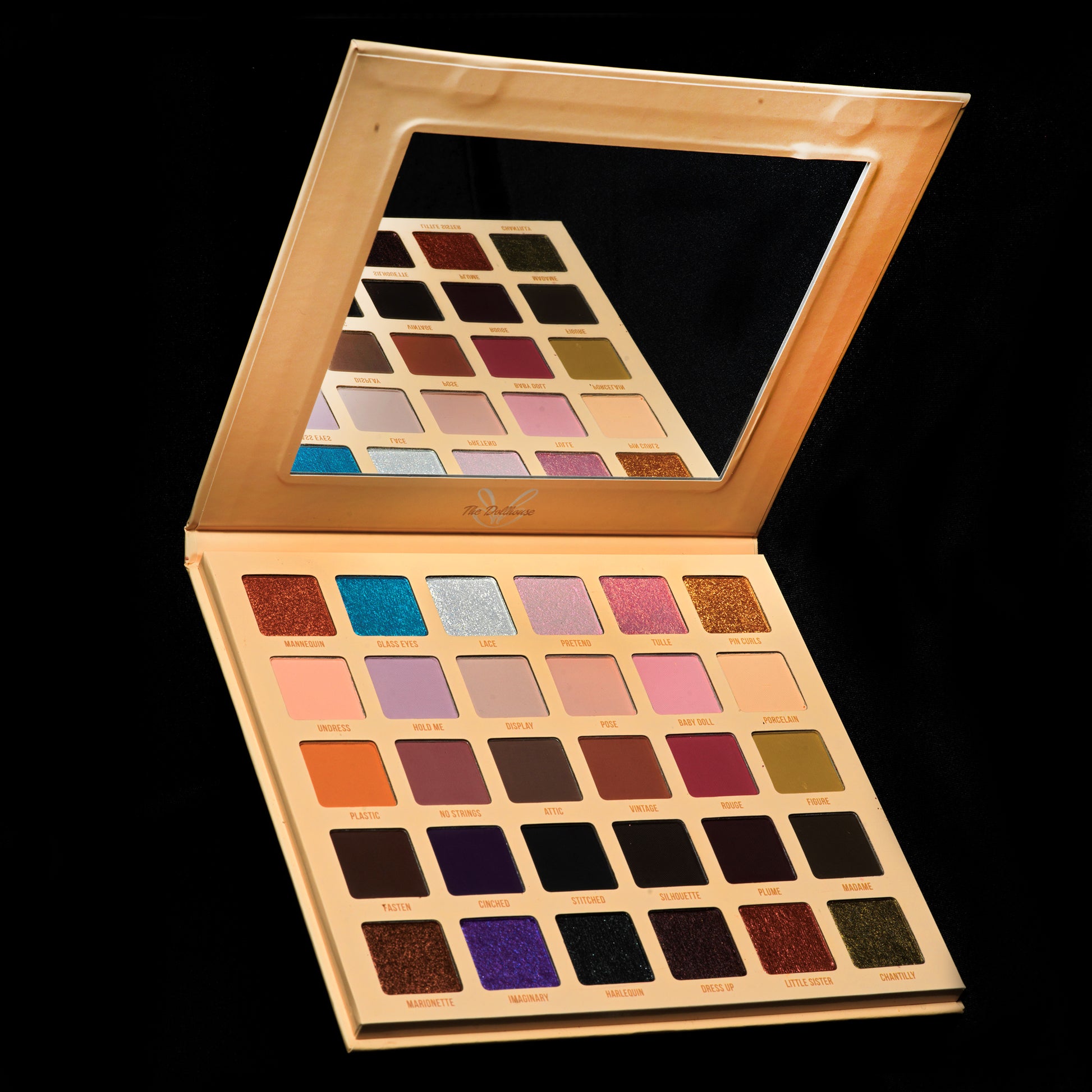 The Dollhouse palette opened by Blend Bunny cosmetics
